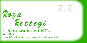 roza rettegi business card